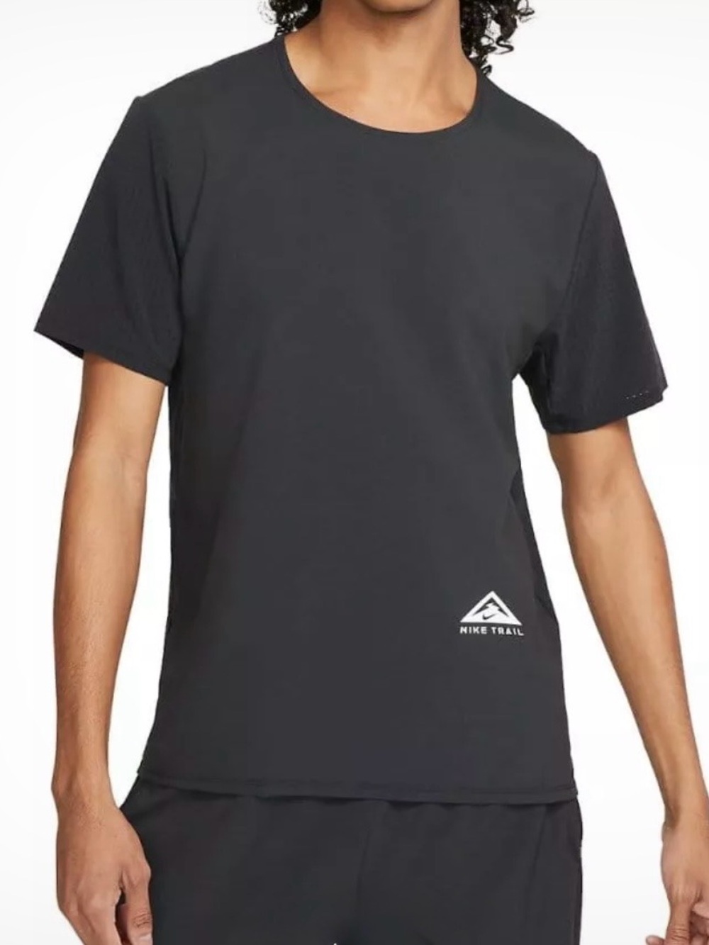 Nike Dri-FIT Trail Rise 365 Men's Short Sleeve Running Top Black Size S